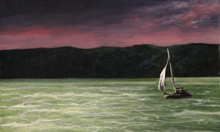 Vihar előtt 25x45 cm